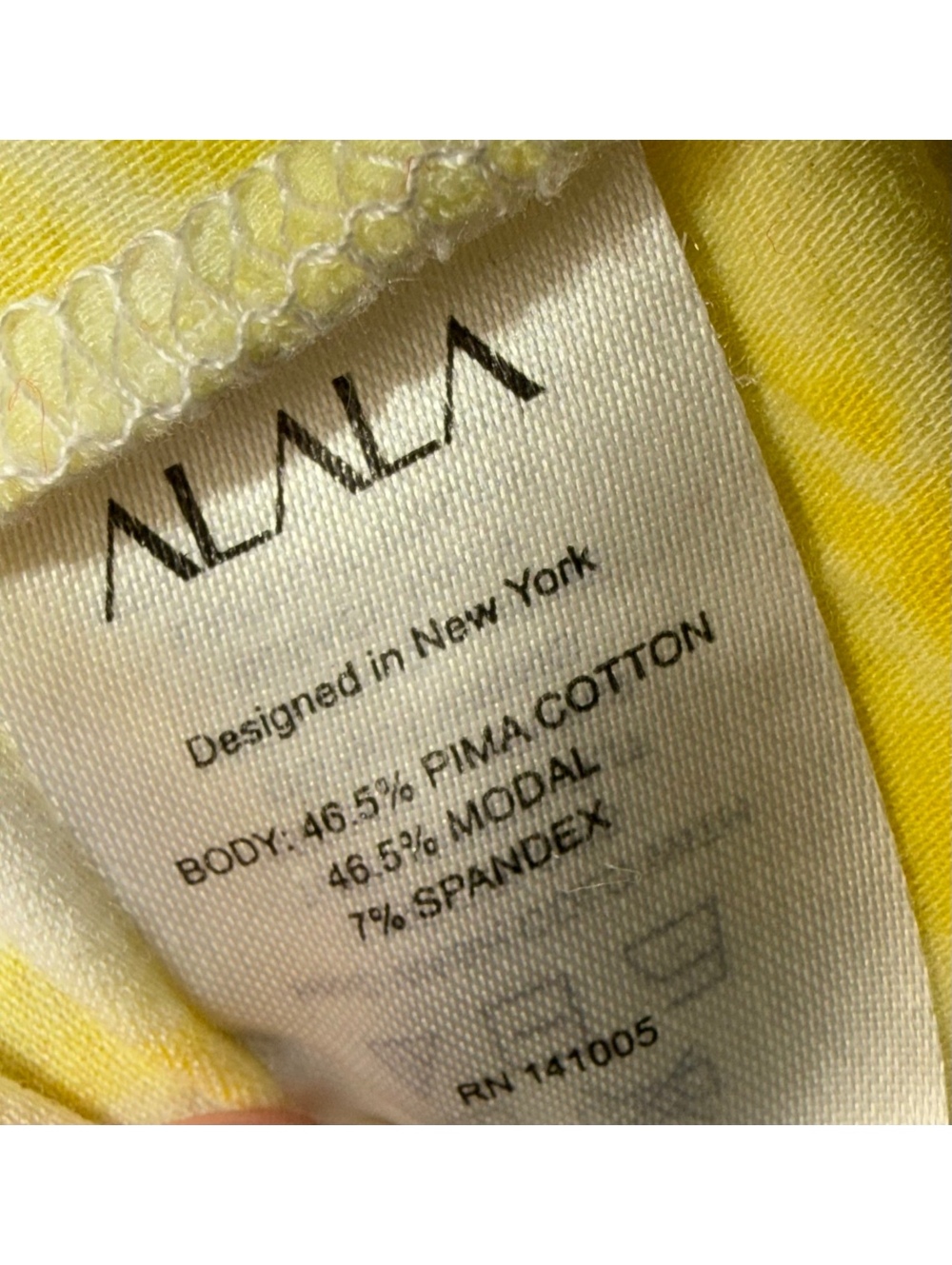 ALANA Yellow Tie Dye “Chill All Day” Sz m casual athletic - Picture 6 of 7